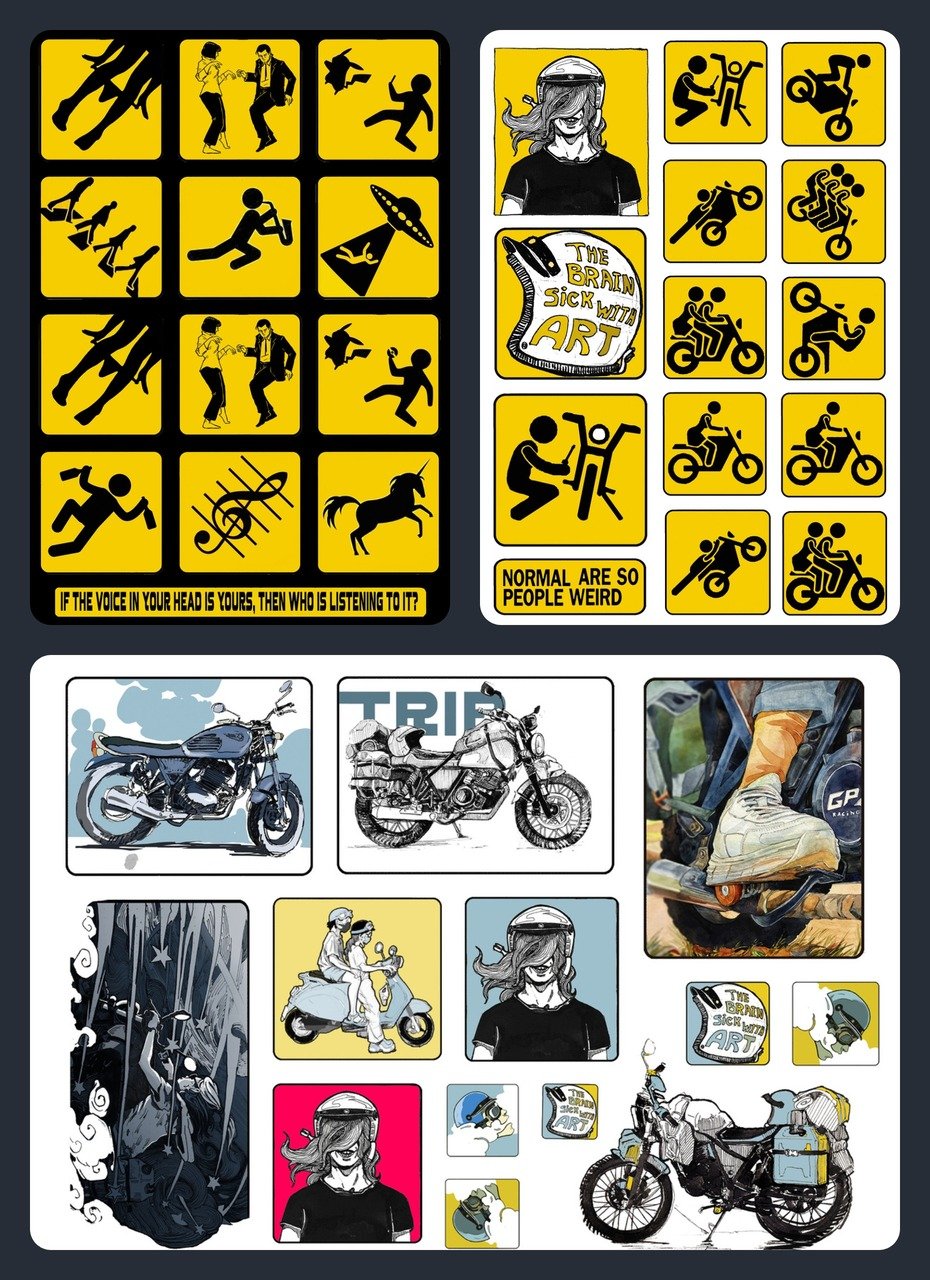 "Total Anthology" Ultimate Artist Sticker Pack / 20 sheets A5 product image (5)