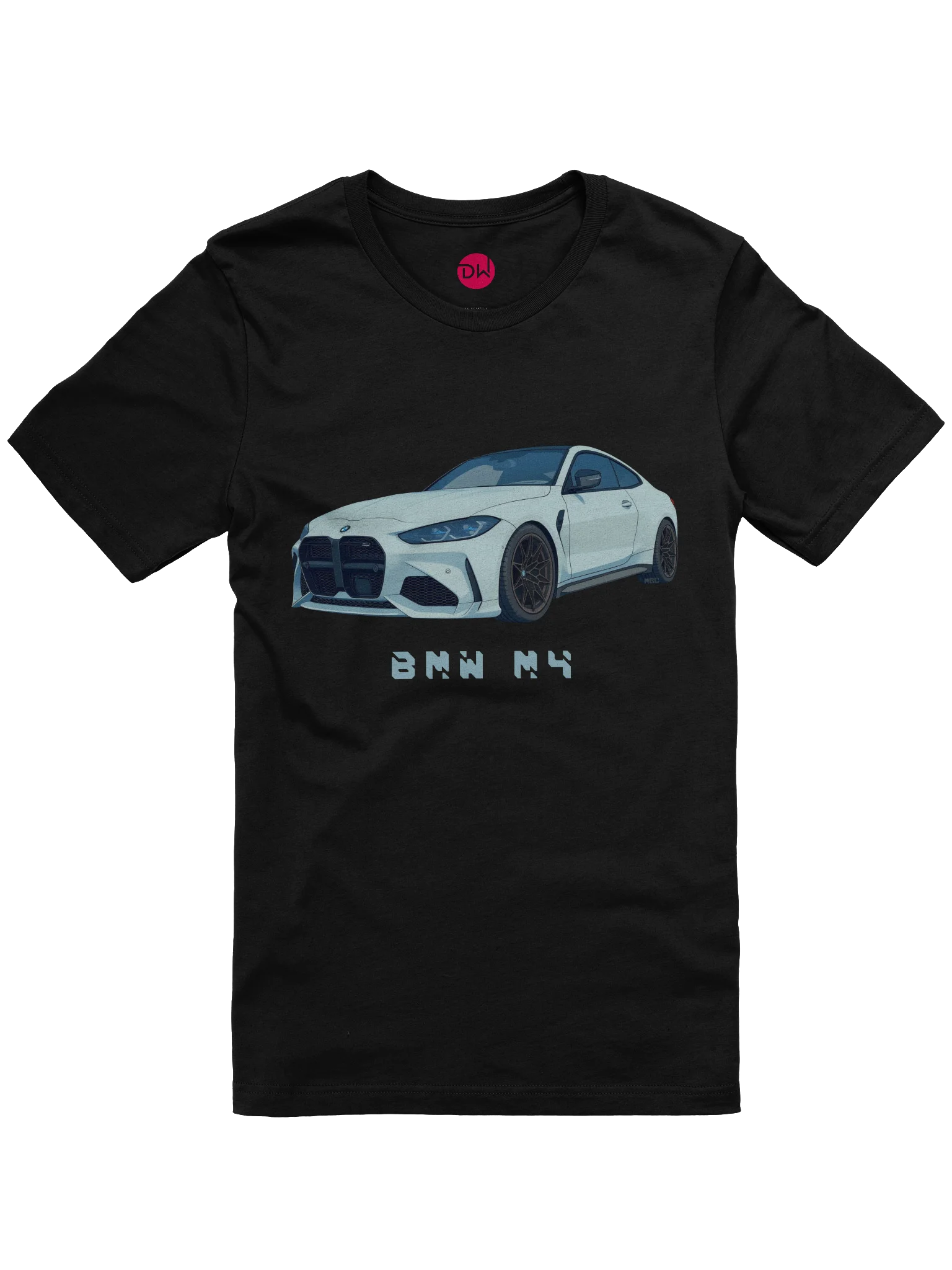 Grey BMW M4 Shirt (Retro, Sketch, Silhouette) product image (6)