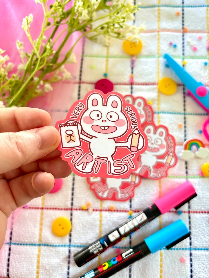 Very Serious Artist Sticker product image (2)