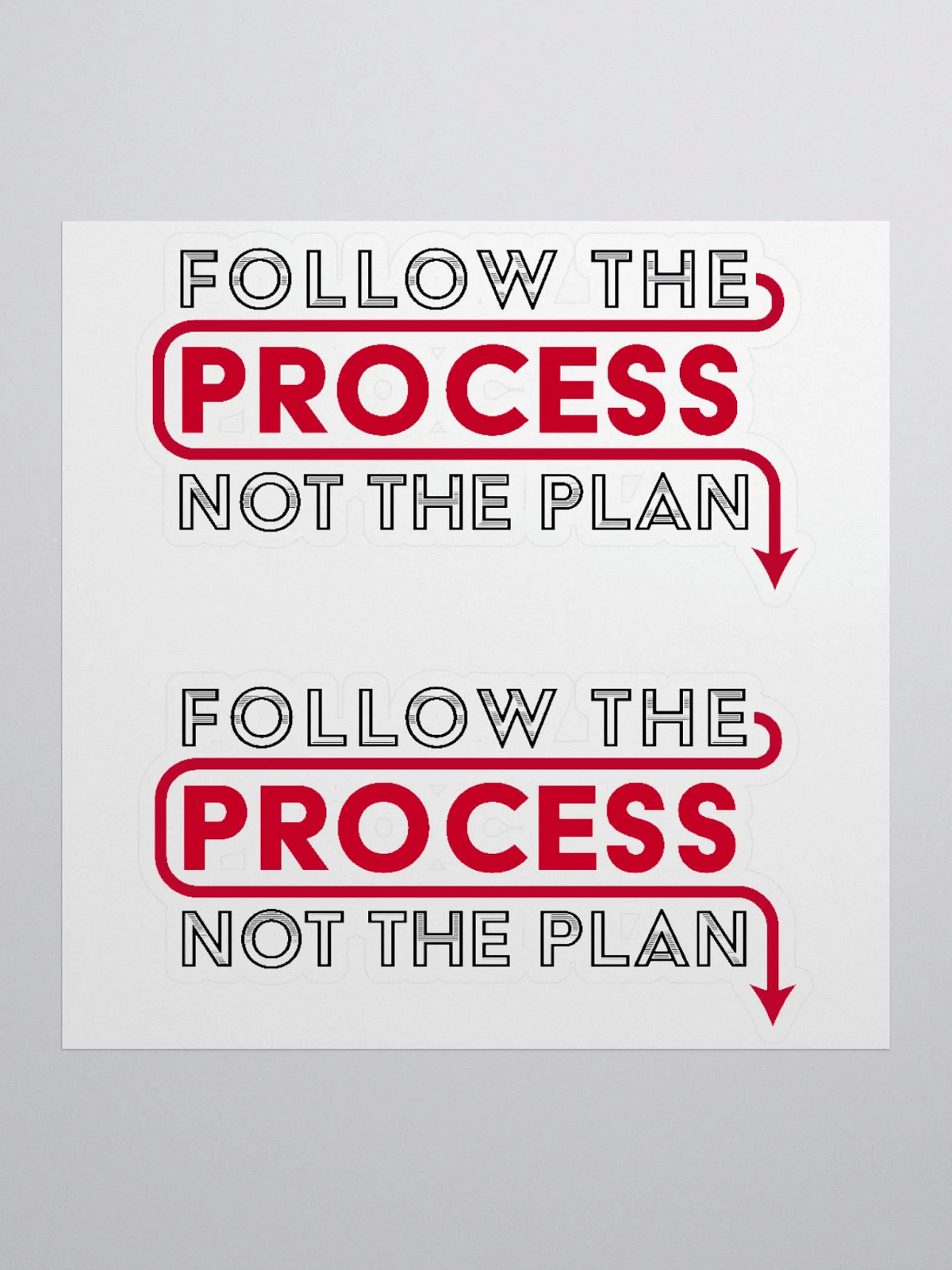 Follow The Process (Die-Cut Sticker) | Tested