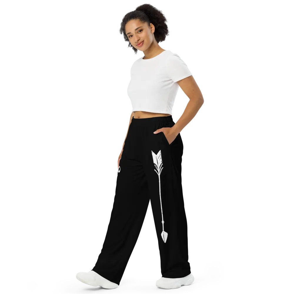 Still Doona Regret It Unisex Wide-Leg Pants product image (3)