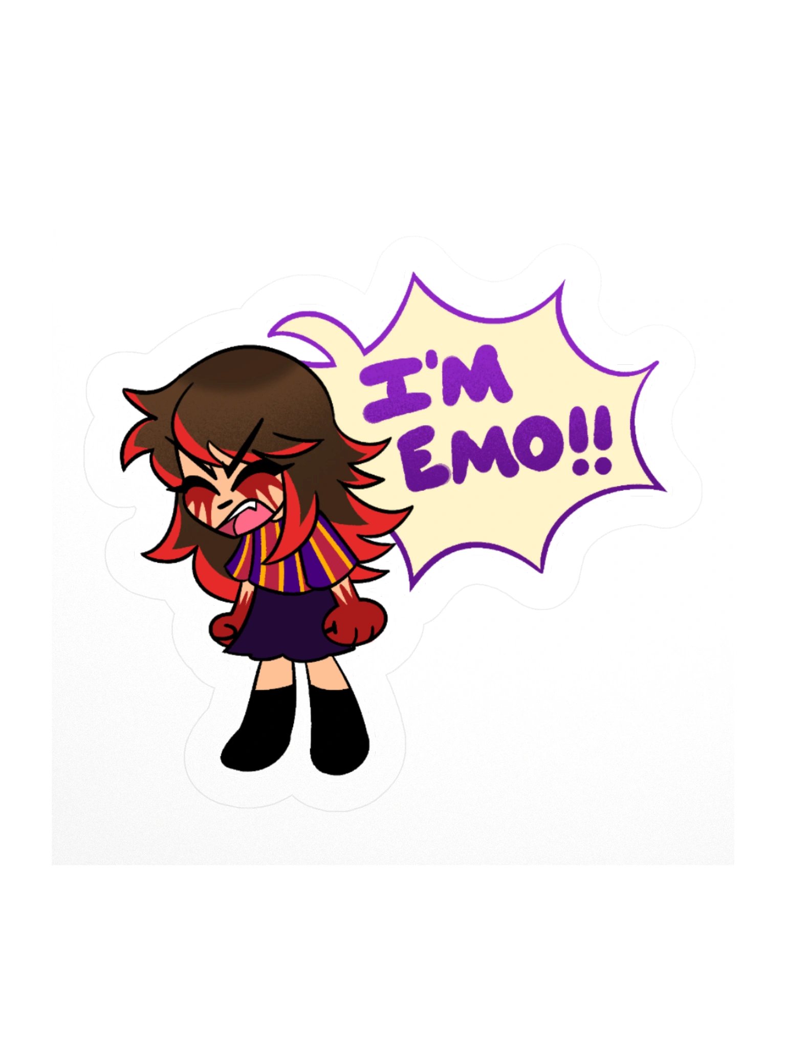Dee Dee "I'M EMO" Sticker product image (1)