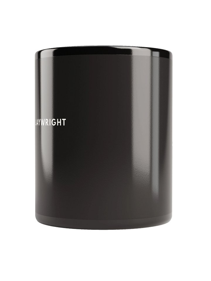 Black Playwright—Glossy Black Mug product image (2)
