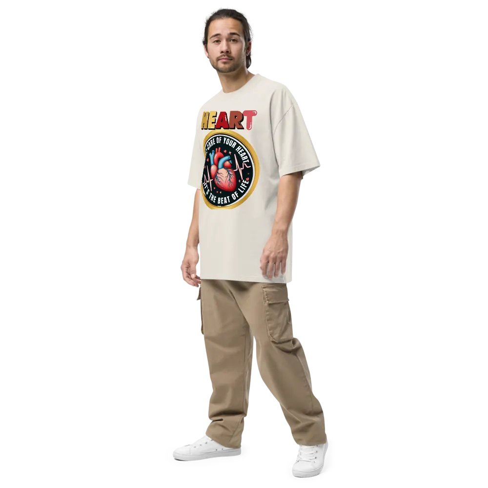 Heartbeat Emblem Oversized Tee product image (19)
