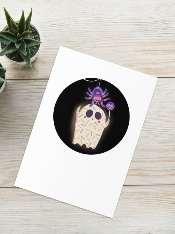 Little Ghost and the Pet Spider - Greeting Card product image (2)