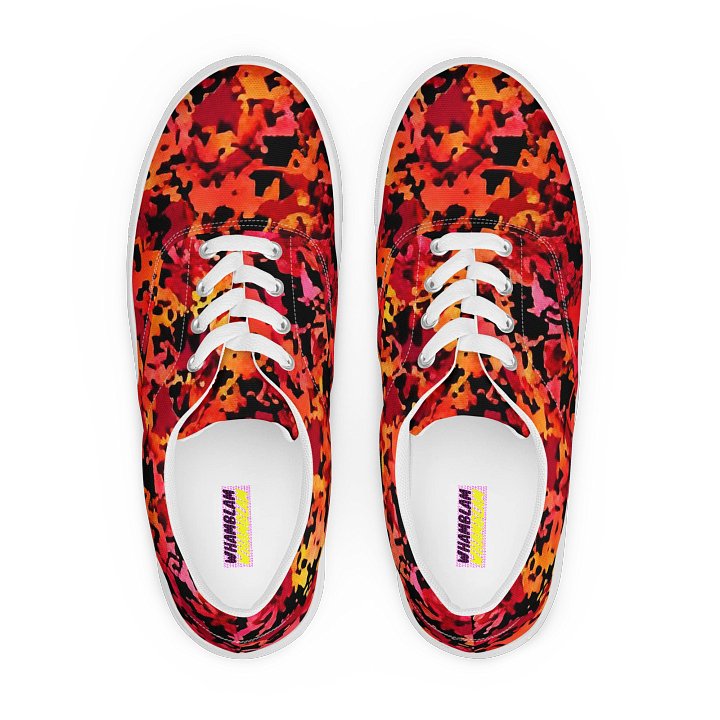 Mans Sunburst Camo Lace-Up Sneakers product image (1)
