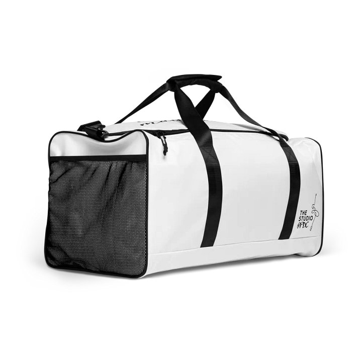 Large Dance Bag | White with Black Logo and Quote product image (2)