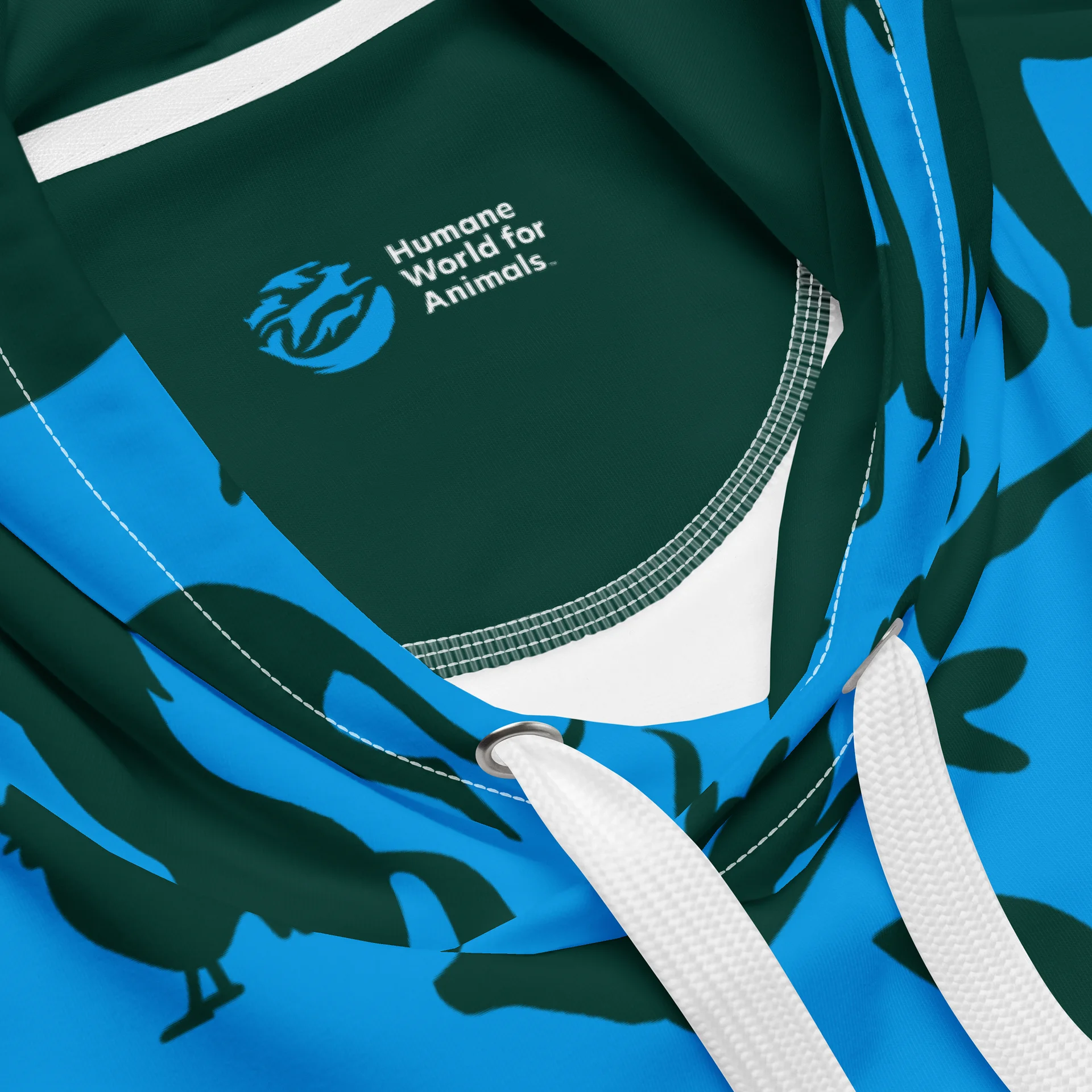 Science without suffering Hoodie - Green on blue product image (4)