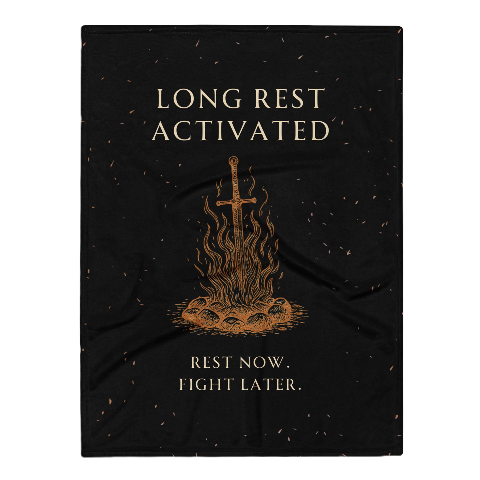 Long Rest Activated Blanket | Gamer Recovery & Spoonie Throw Blanket product image (1)