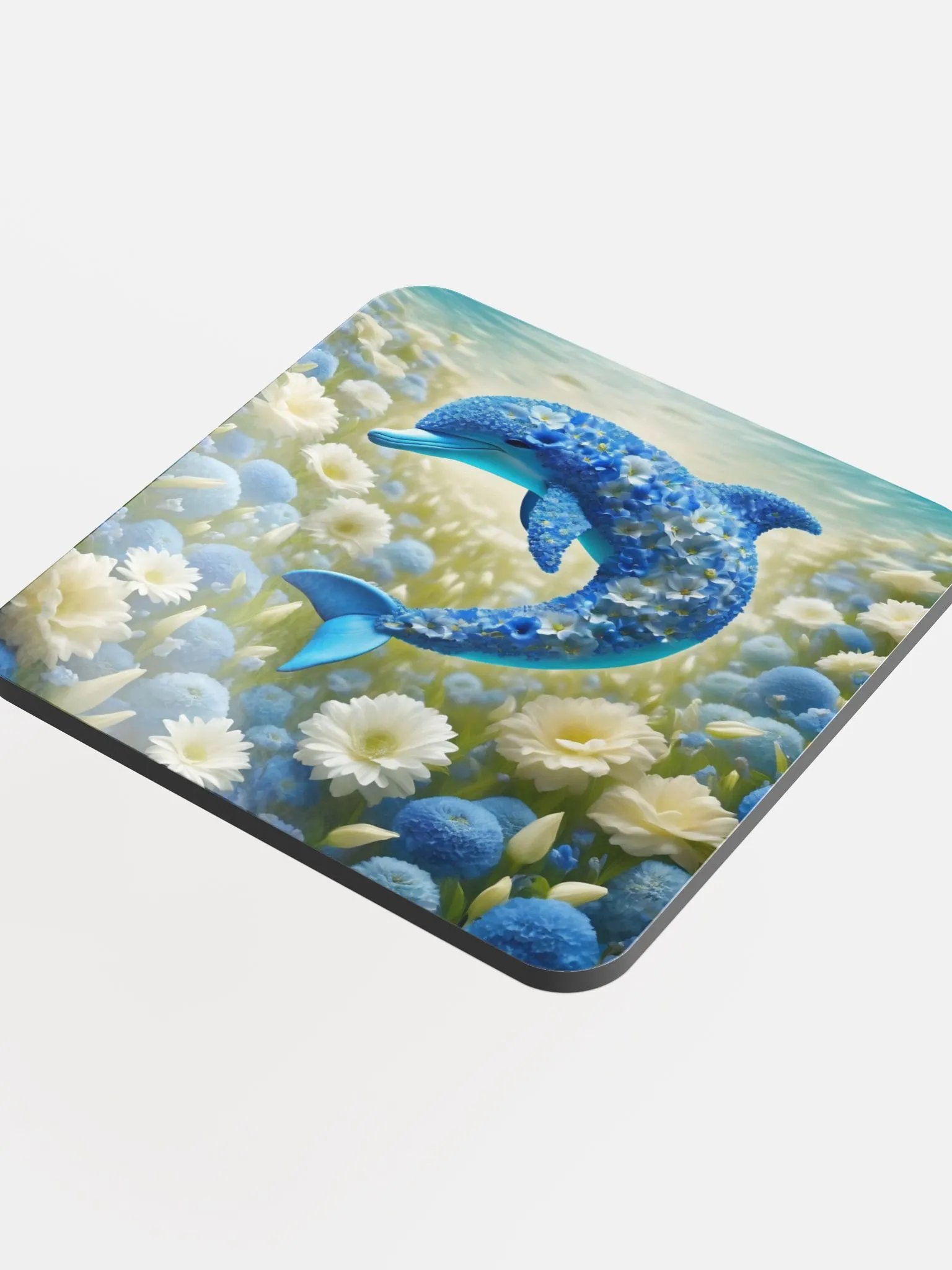Floral Dolphin Cork Coaster product image (4)