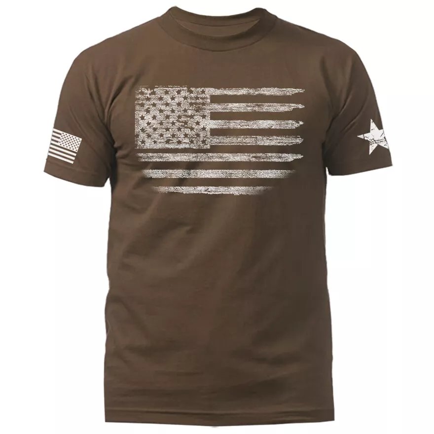 Distressed US Flag American Pride Patriotic USA Graphic T-shirt product image (2)