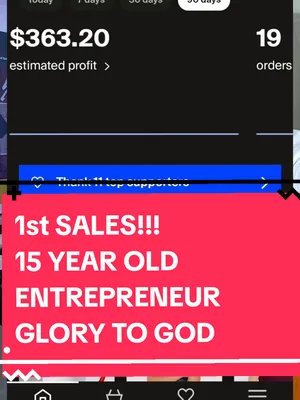 First month. 19 sales. 15 years old. This is just the START 😤 So grateful for everyone who’s been part of this journey — God’s moving through this brand 🙏🏽 #YHWHTheWay #FaithBasedBrand #ChristianClothing #GodIsGood #teenentrepreneur 