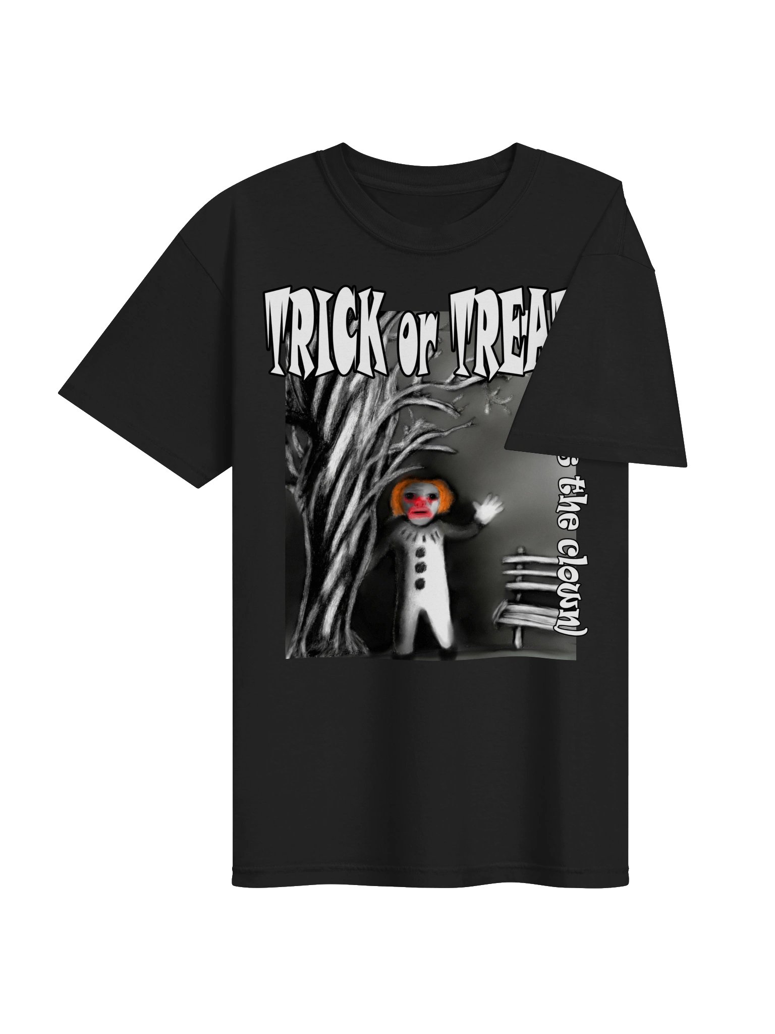 Clown "Trick or Treat" T-Shirt. Men's Comfort Colors Garment-Dyed Heavyweight T-Shirt product image (3)