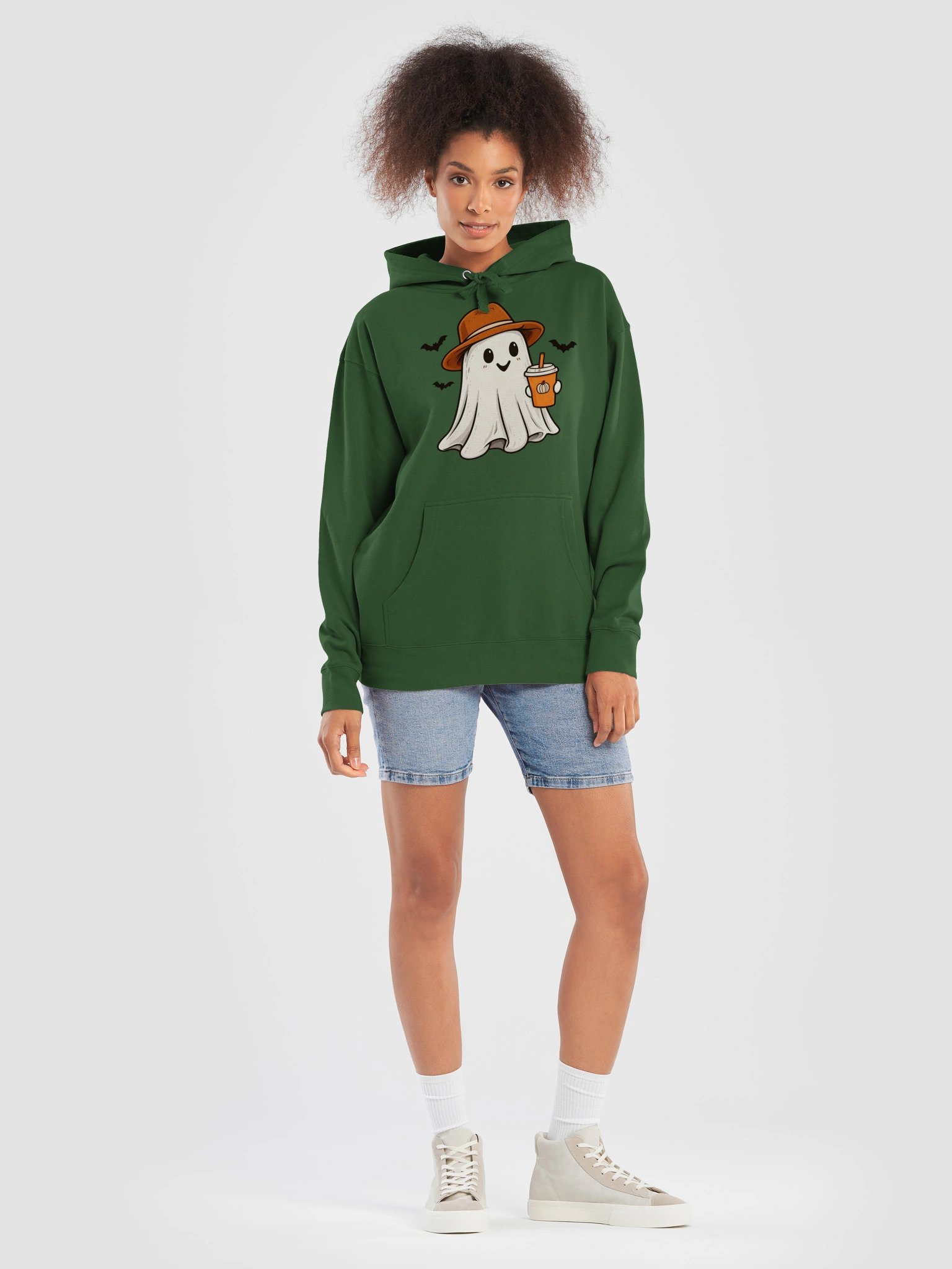 UnspokenMinds Minds Cowboy Ghost and Pumpkin Drink Halloween Hoodie product image (7)