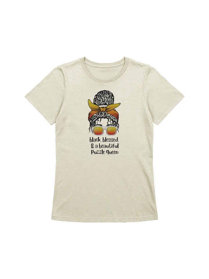 Black, Blessed, & a Beautiful Puzzle Queen Women's Supersoft Relaxed-fit T-Shirt product image (3)