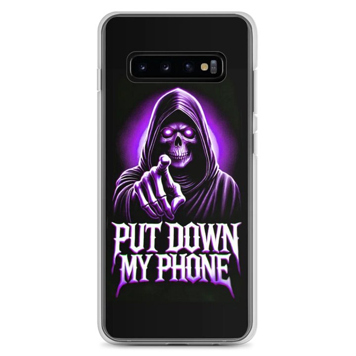 Glowing Skull 'Put Down My Phone' Samsung® Case product image (2)