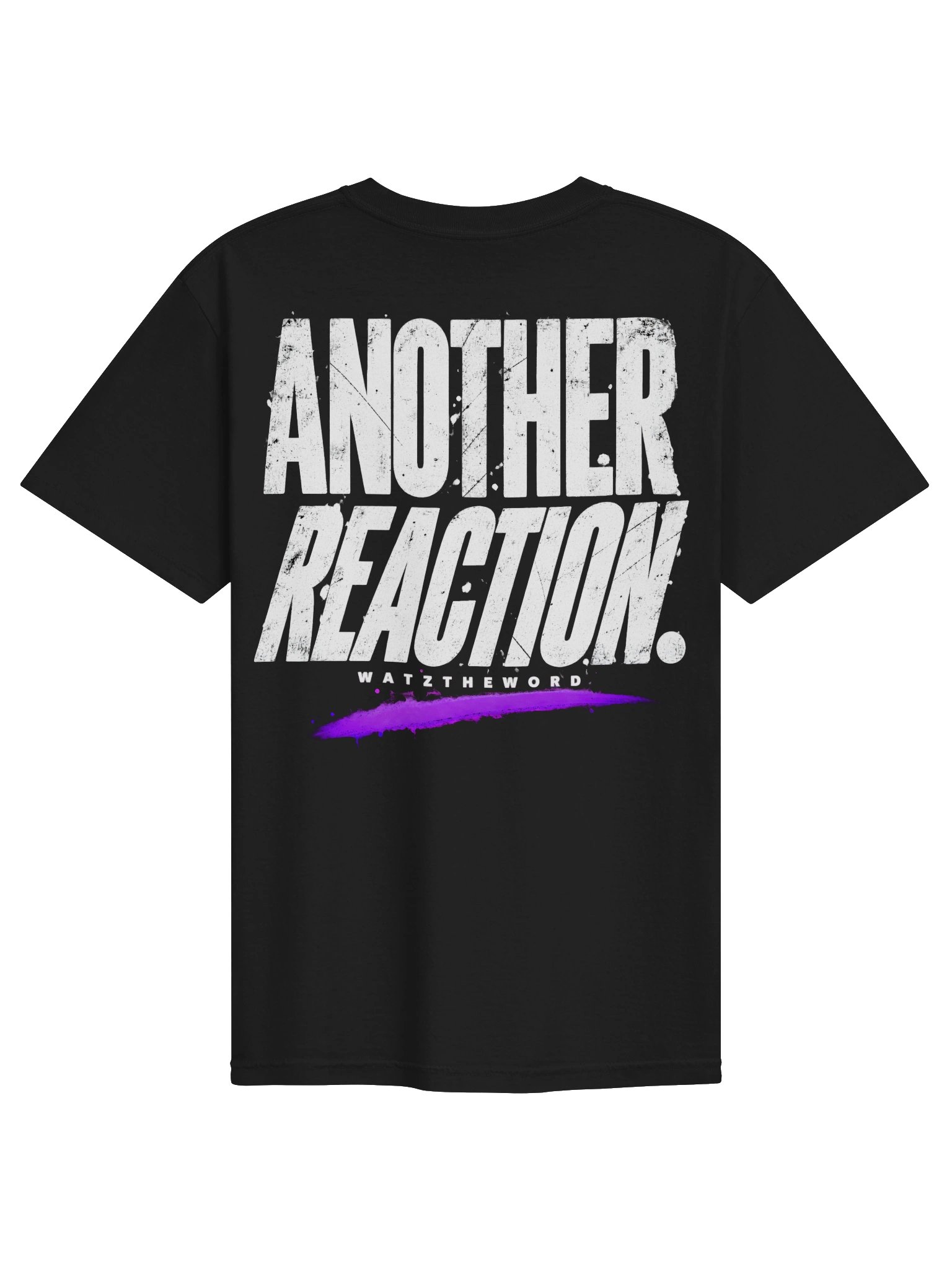 'Another Reaction' WatztheWord Tee BLK product image (2)
