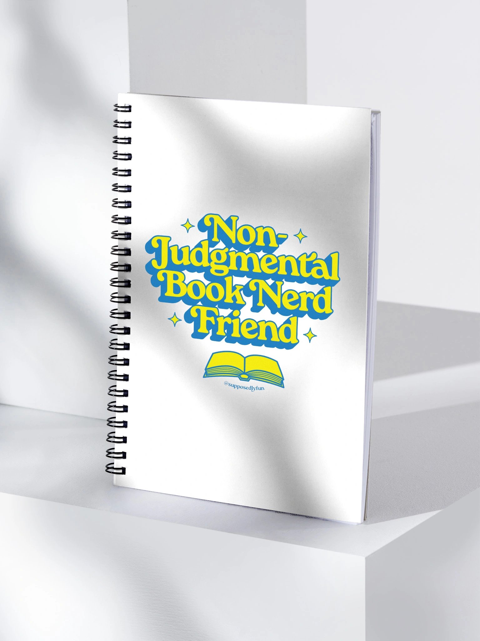 Non-Judgmental Book Nerd Friend Notebook product image (4)