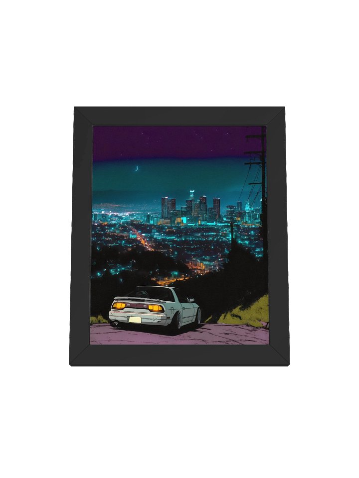 NEON DRIFT Framed Poster product image (1)