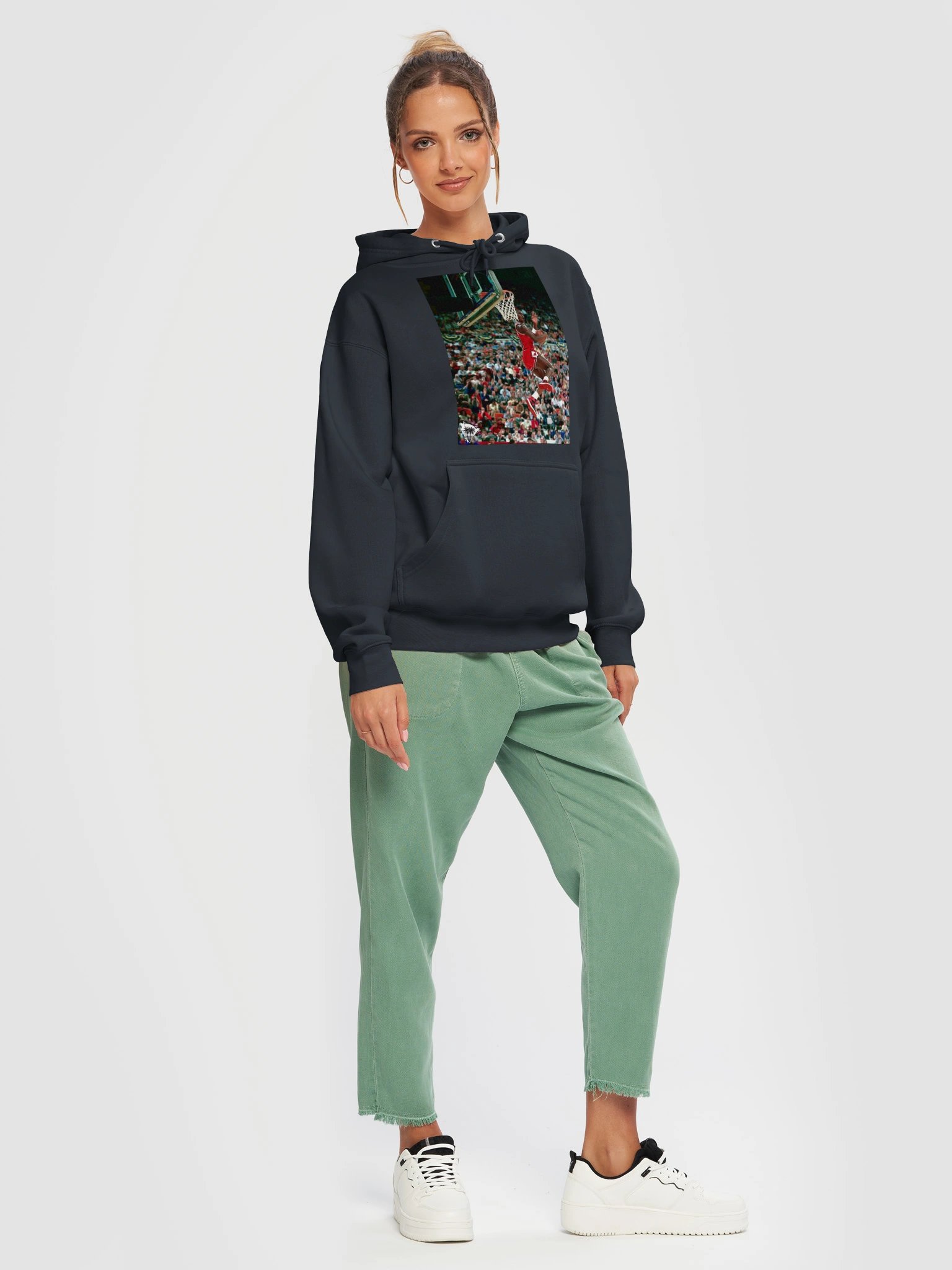 90s VINTAGE RETRO AIR JORDAN DUNK CONTEST HOODIE product image (15)