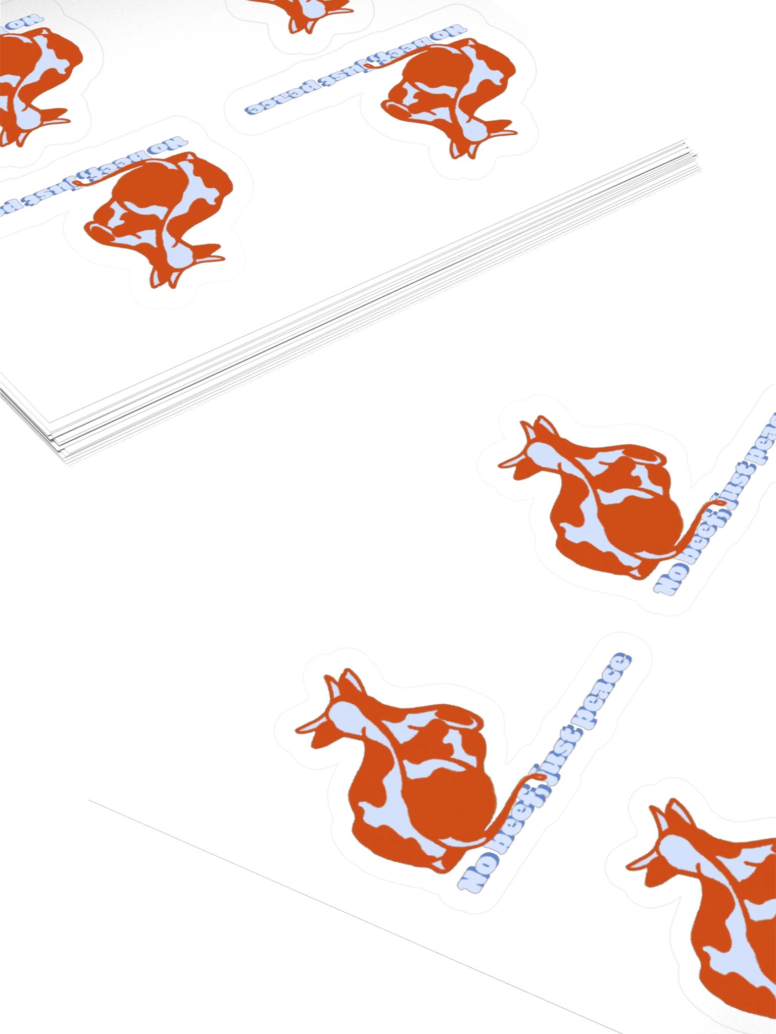 No beef, just peace - Sticker (small) product image (4)