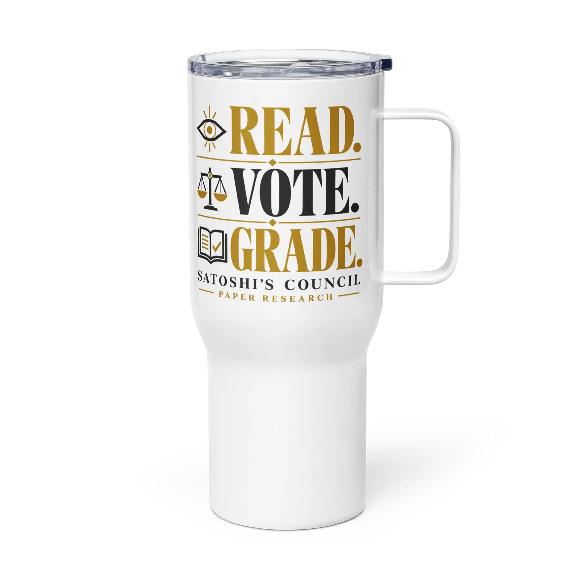 Read. Vote. Grade. — Travel Mug product image (3)