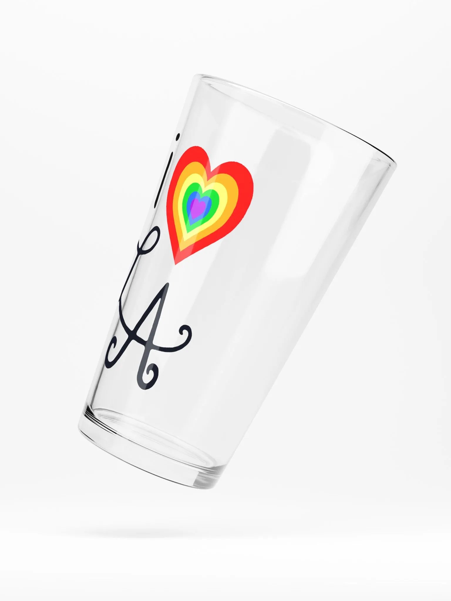 i ❤️ LA Pint Glass ~ Rainbow product image (4)