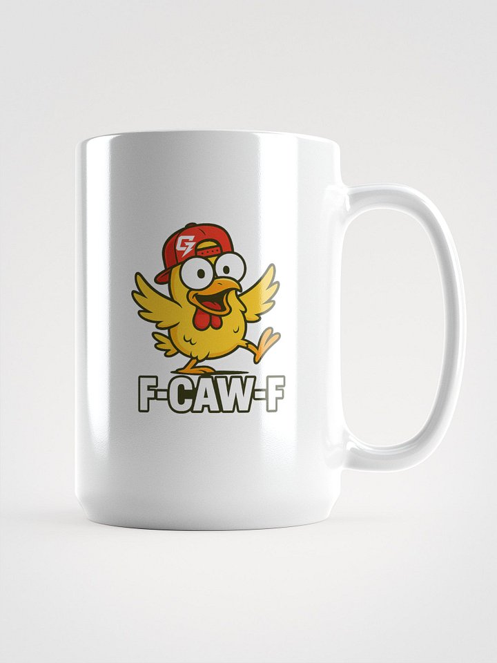 Excited F-CAW-F Chicken White Glossy Mug product image (2)