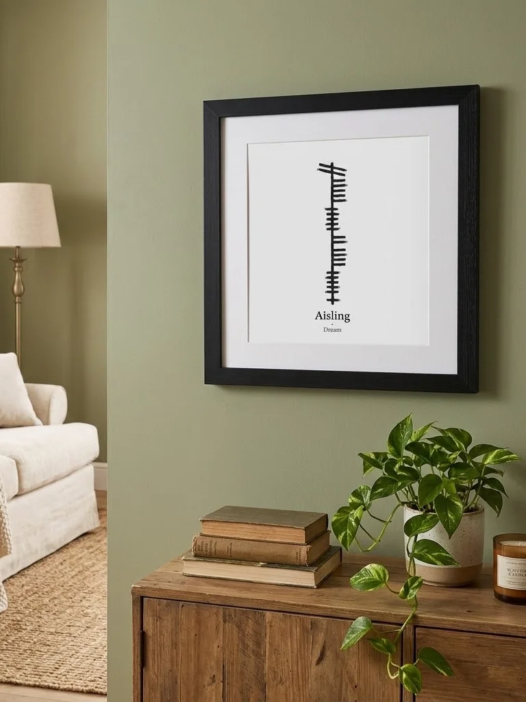 Aisling – Celtic Dream Ogham Framed Art Print product image (3)