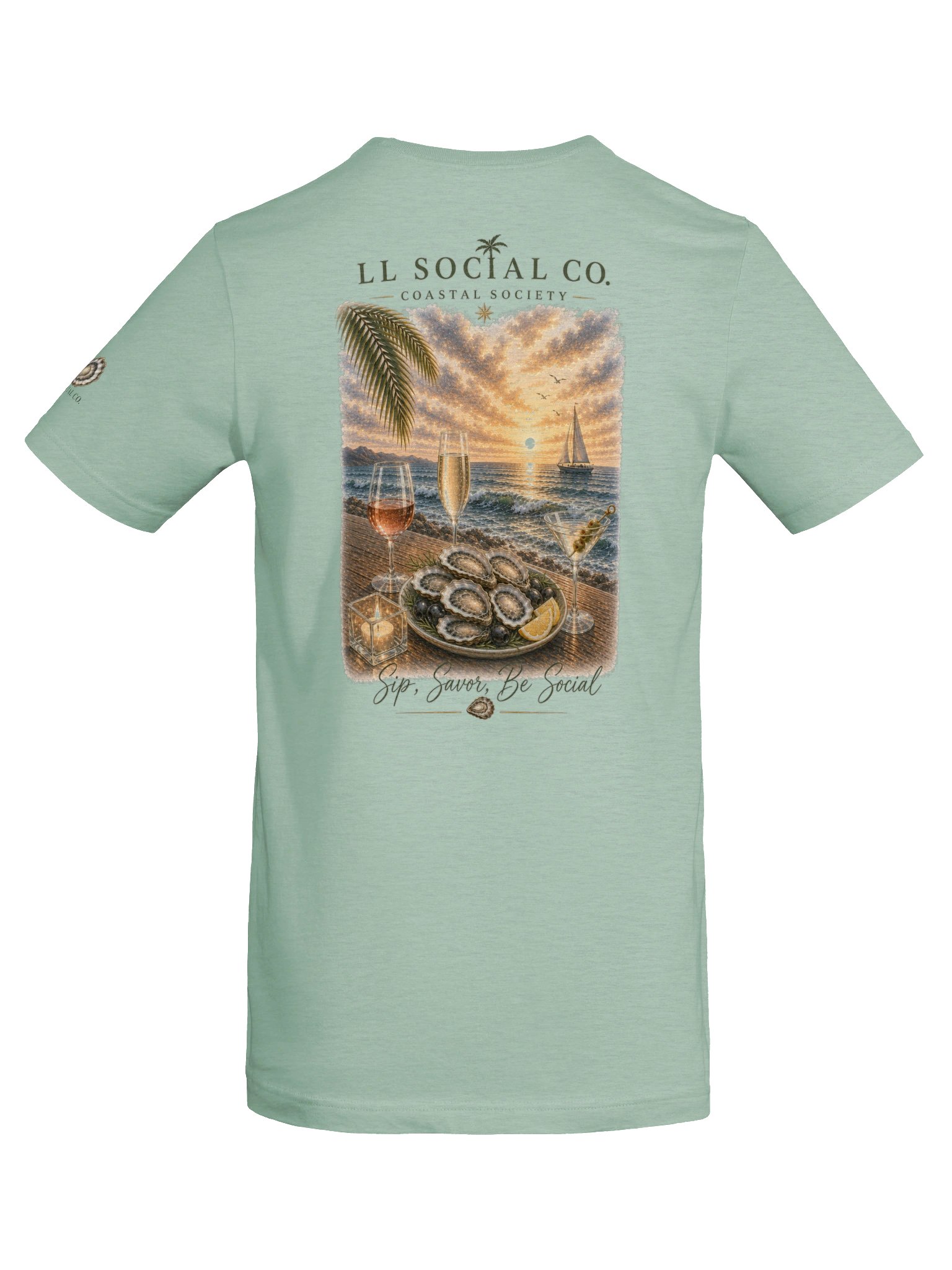 Sip, Savor, Be Social – Unisex Coastal Resort Tee product image (62)