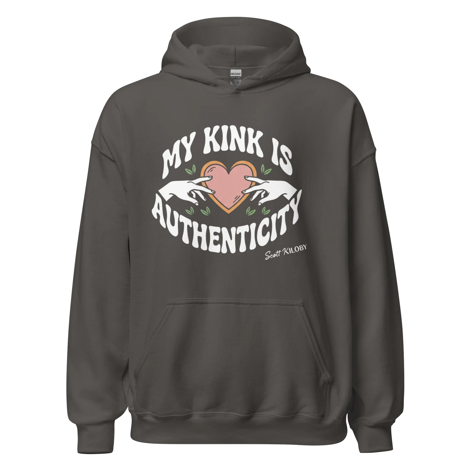 “My Kink Is Authenticity” Charcoal Classic Unisex Hoodie product image (1)