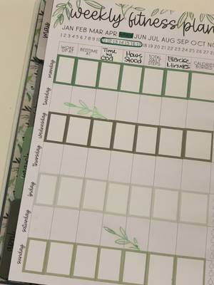 My fitness planner is ready to go for this week! #missionhope #fitness #planning #kellofaplan 