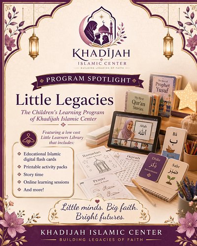 🌙✨ COMING SOON: LITTLE LEGACIES ✨🌙

We’re excited to introduce Little Legacies, the upcoming Children’s Learning Program of 
...
