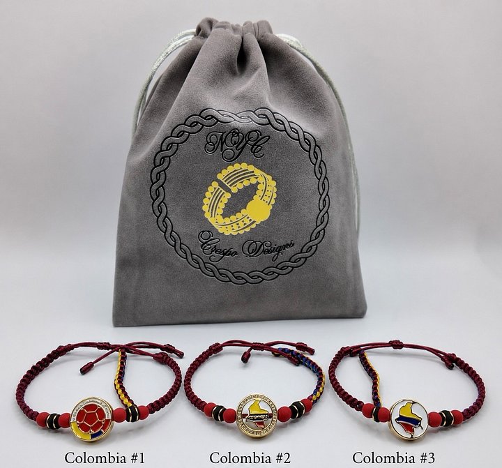Colombia 18ky Gold Plated Pendant Bracelet product image (1)