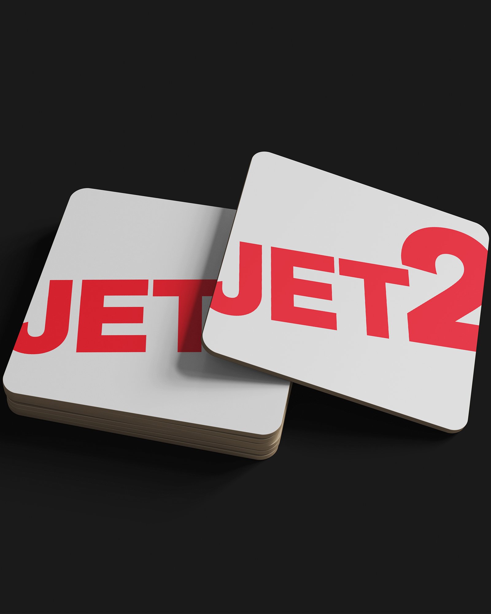 flght JET2 GREY EMOJI Coaster product image (1)