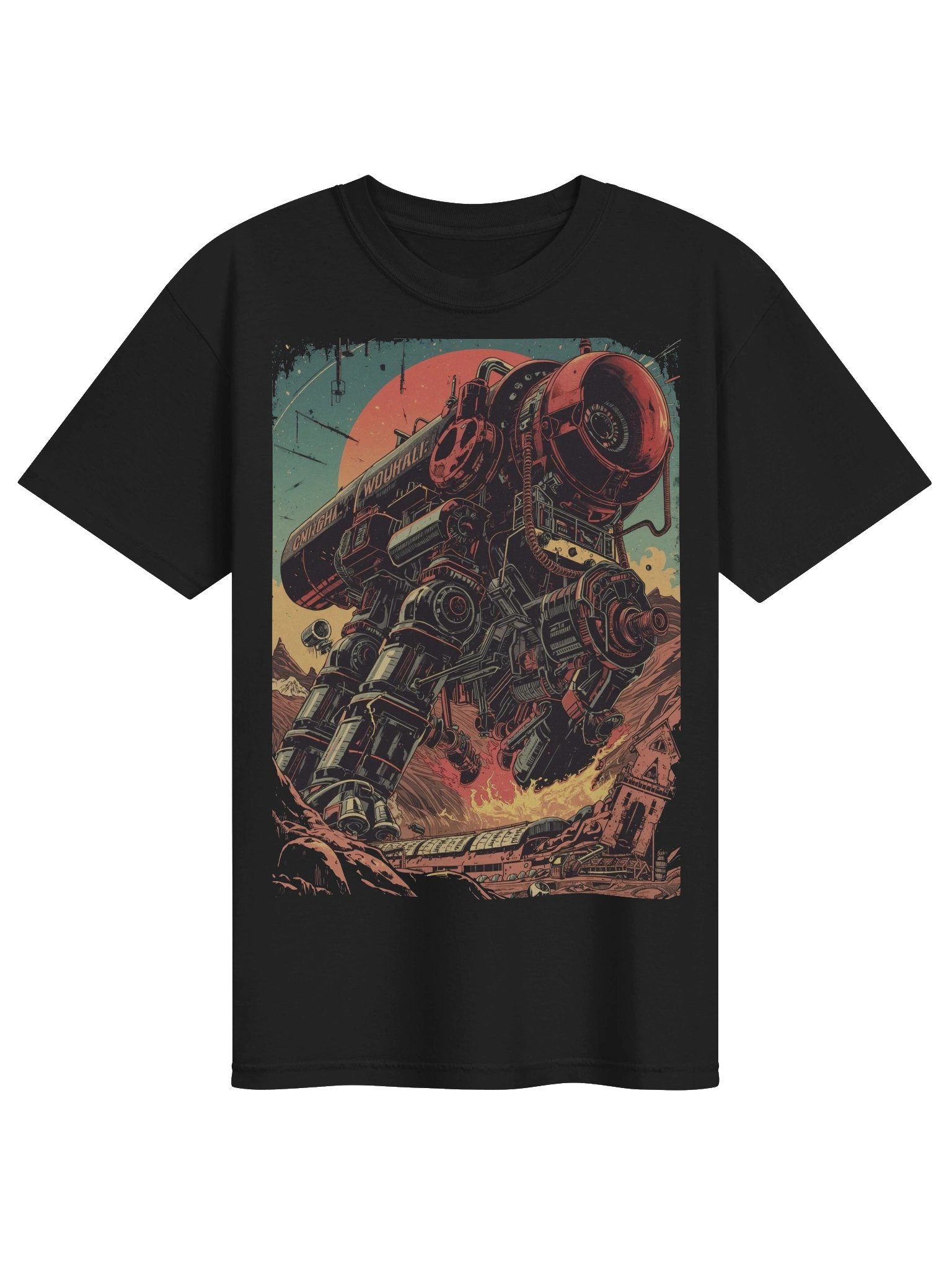 Retro Mech Desert Clash Heavyweight T-Shirt product image (1)