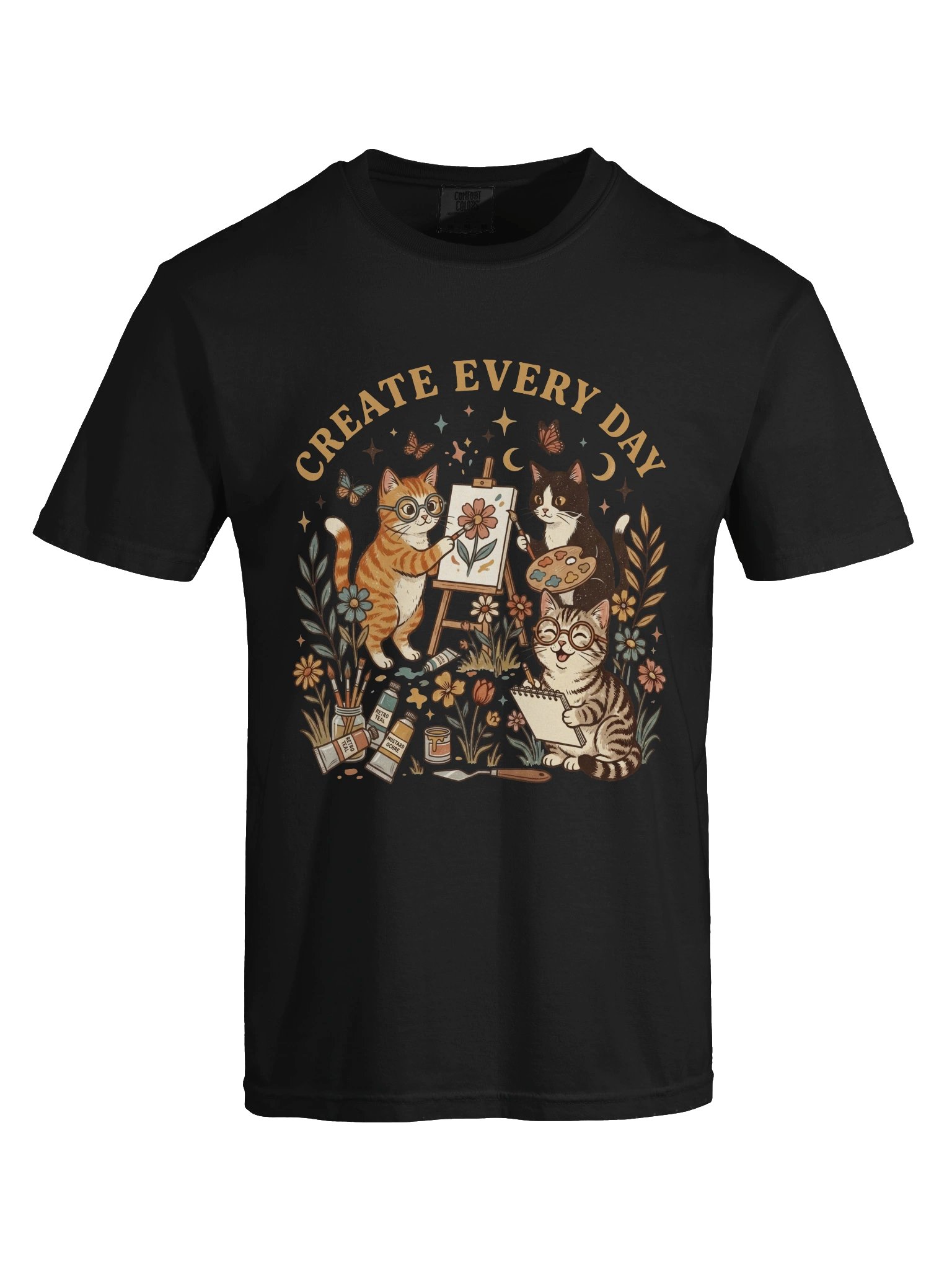 Artist Cats T-Shirt – Cat Lover Shirt product image (5)