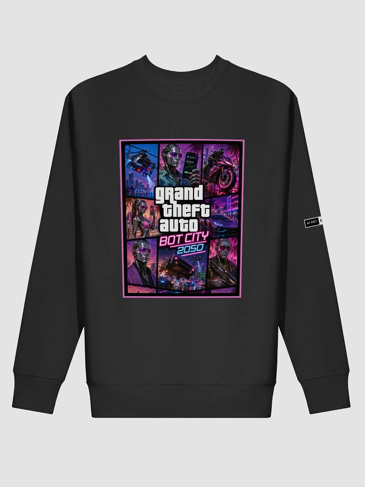 "GTA BOT CITY 2050" premium cotton sweatshirt product image (1)