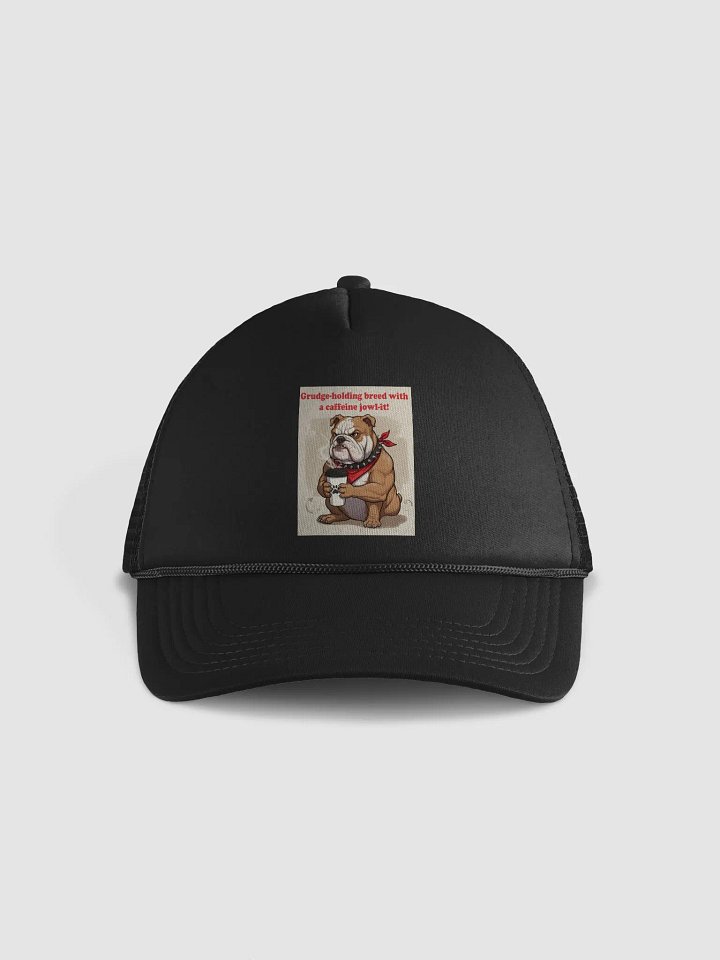 Bulldog Coffee Lover Foam Trucker Hat product image (1)