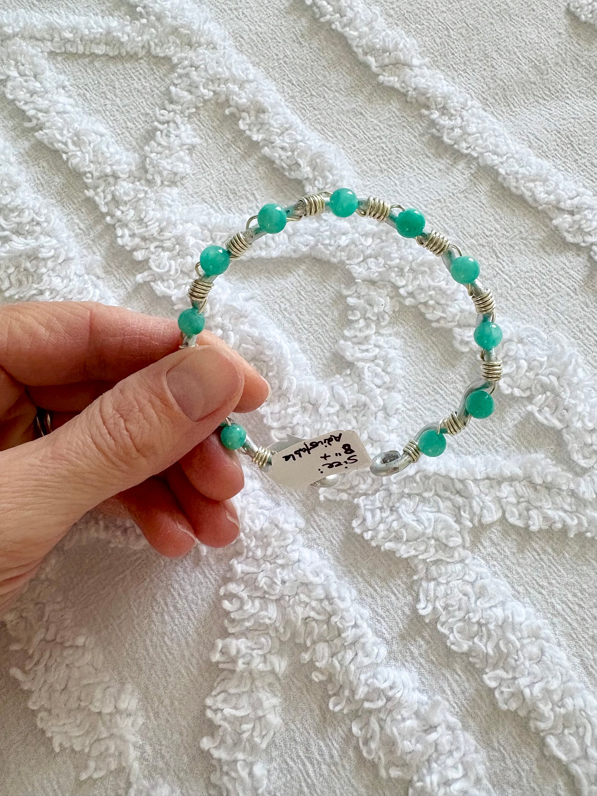 MFD-00297 | Steady Tide Adjustable Cuff Bracelet (Turquoise) | by Monique Faella Designs™ product image (2)