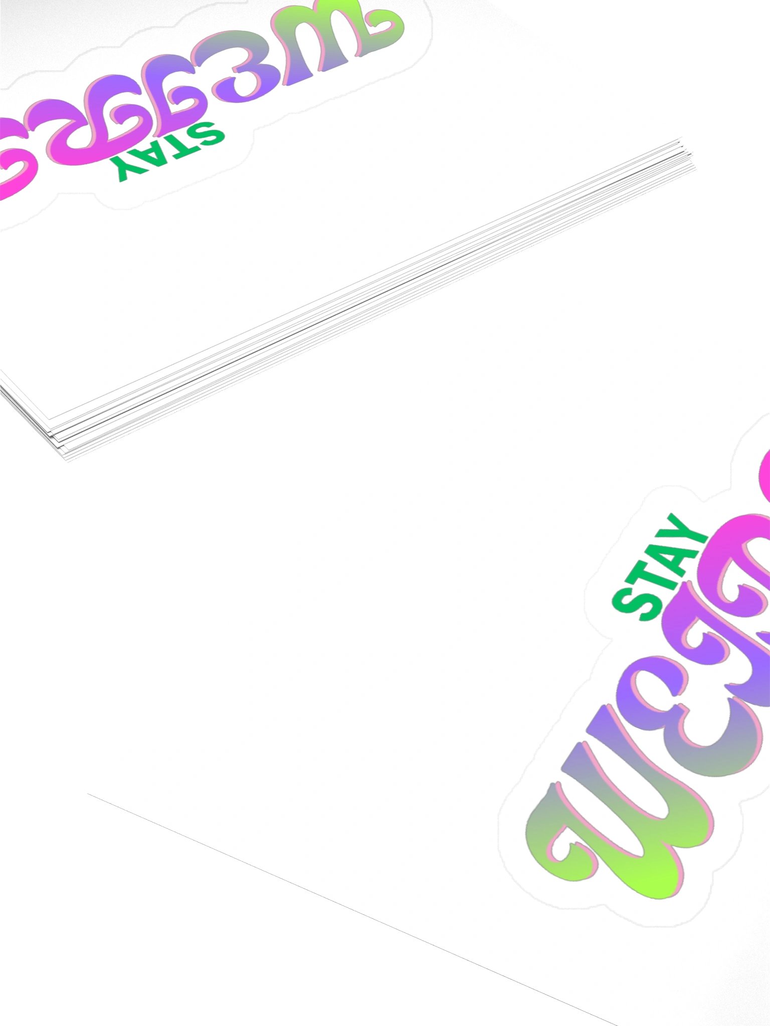 Stay Weird Multicolor Sticker product image (10)