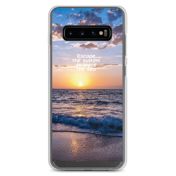 Sea Escape Sunset Clear Samsung® Case product image (2)