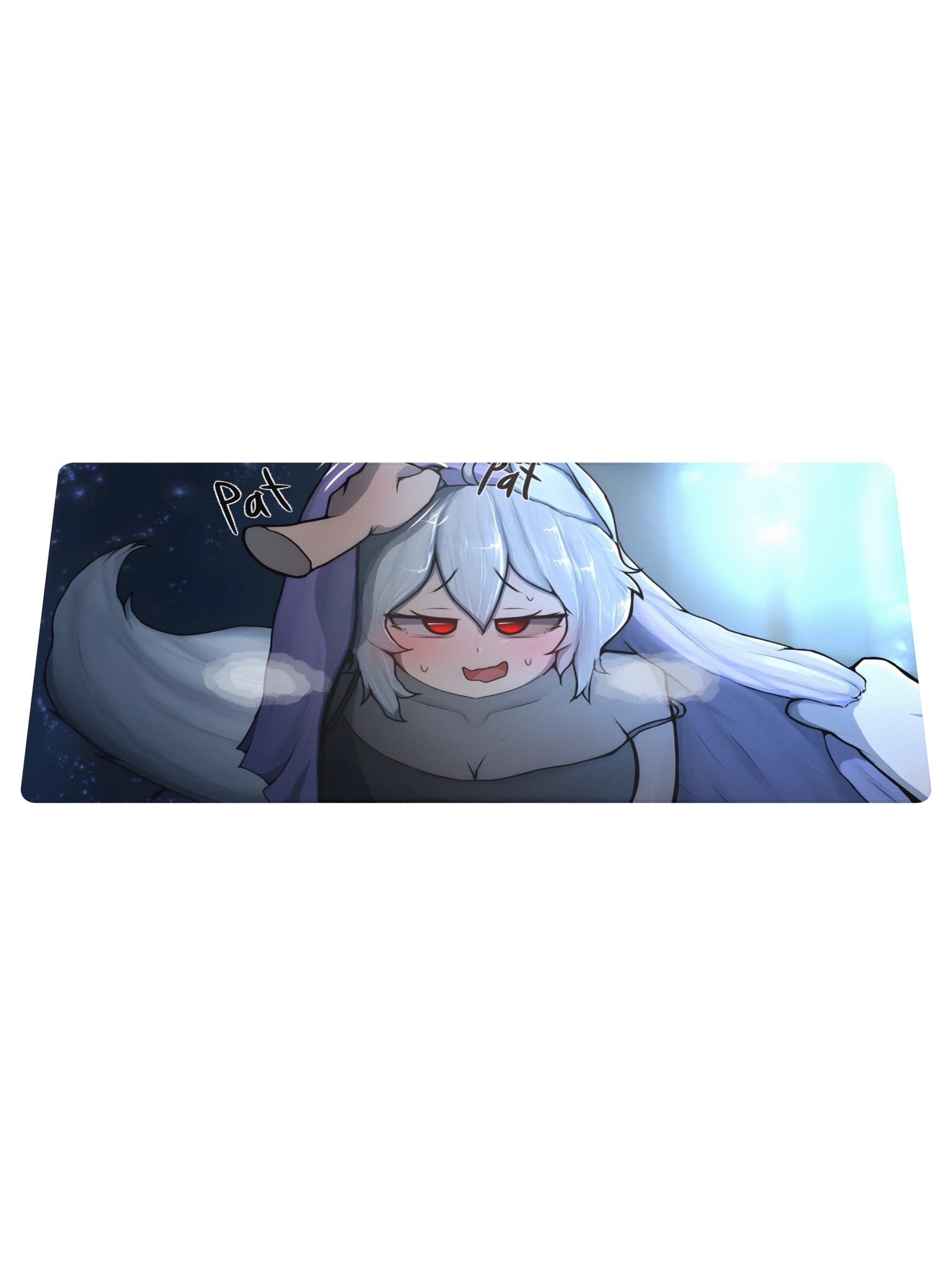 Tsundere Wolf Girl Gaming Mouse Pad product image (1)