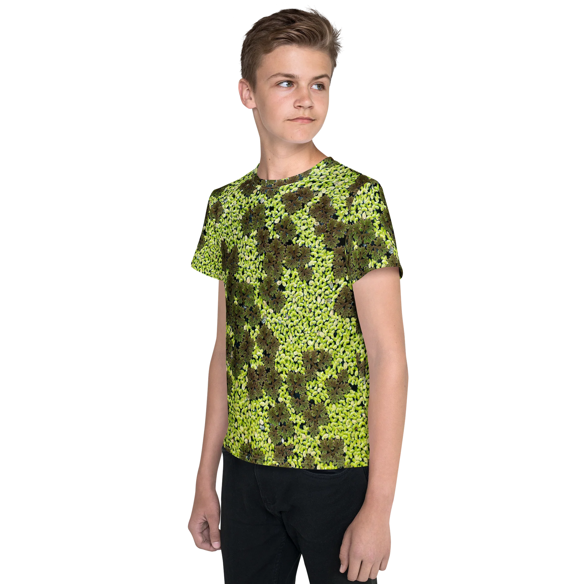 Verdant Life All-Over Print Youth Crew Neck T-Shirt product image (3)