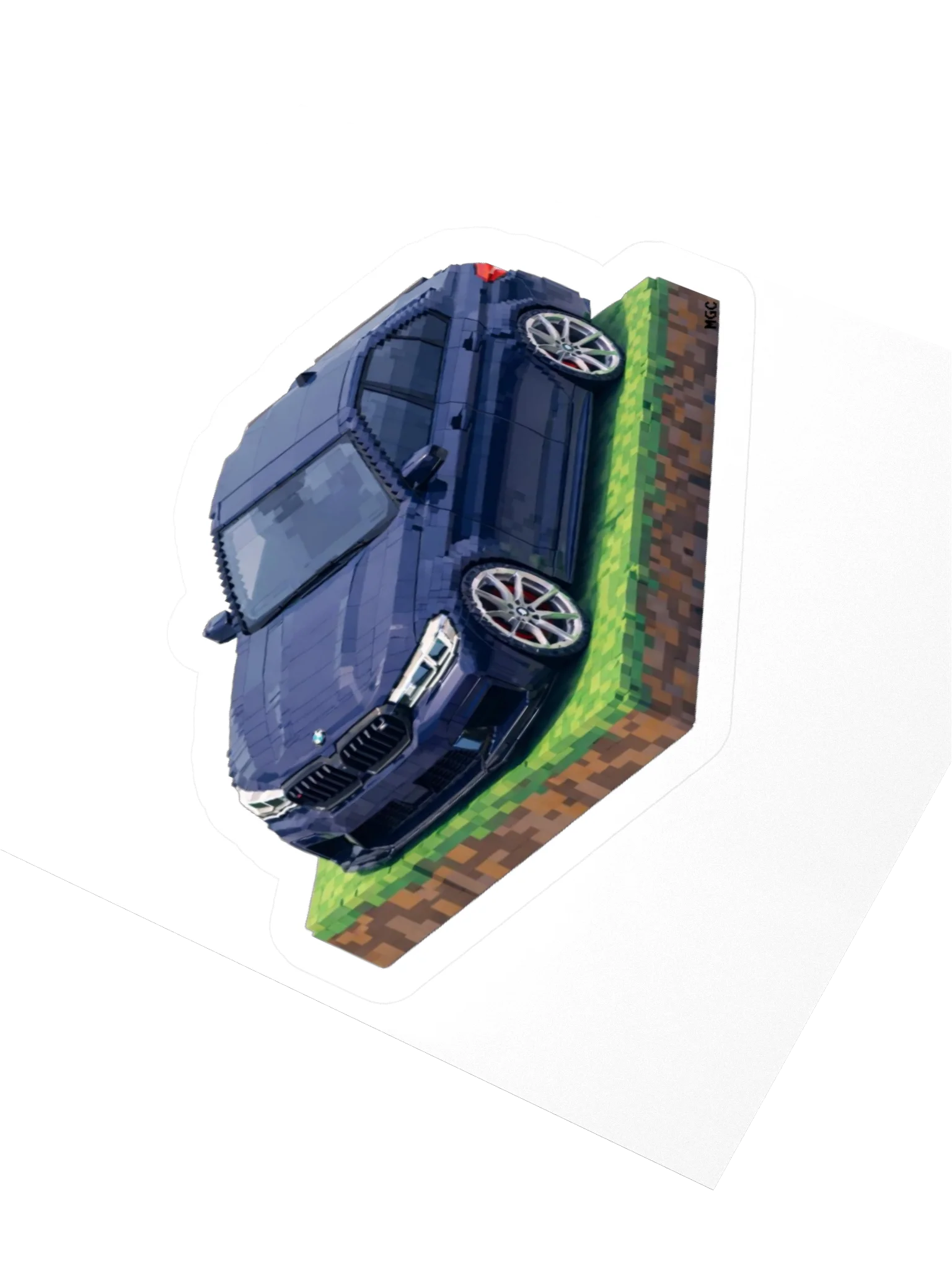 Blue BMW M5 F90 Sticker (Pixel, Retro, Minecraft) product image (7)