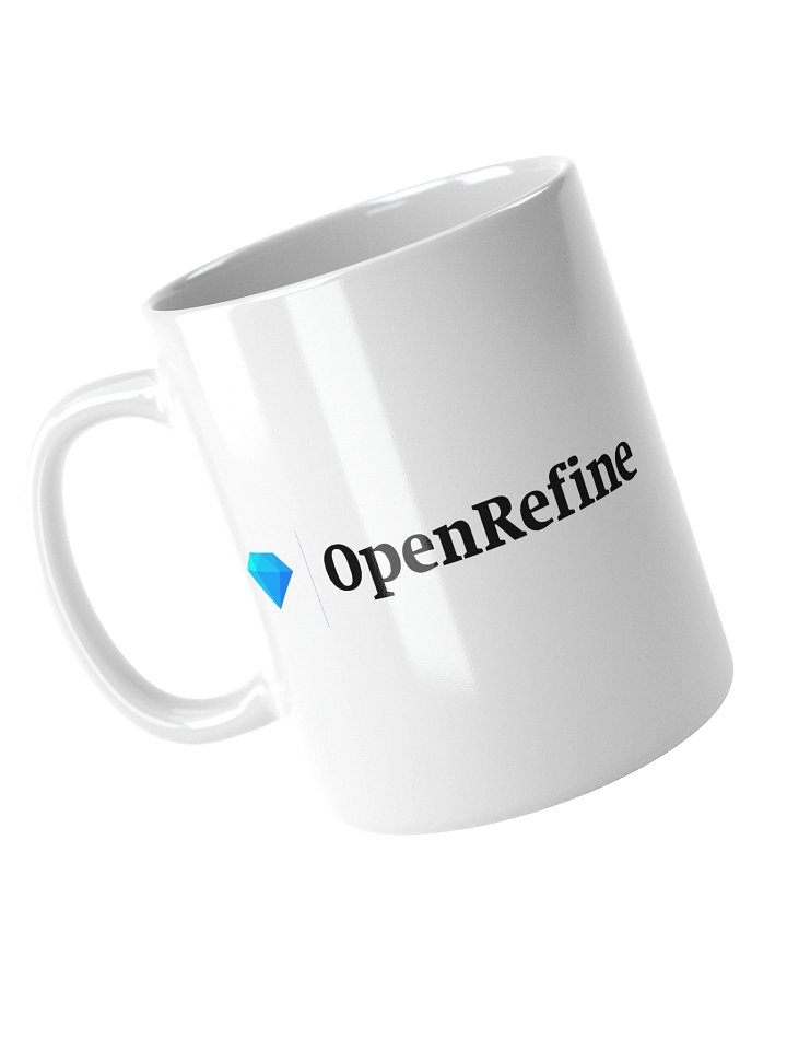 OpenRefine Mug - White with Diamond logo product image (2)