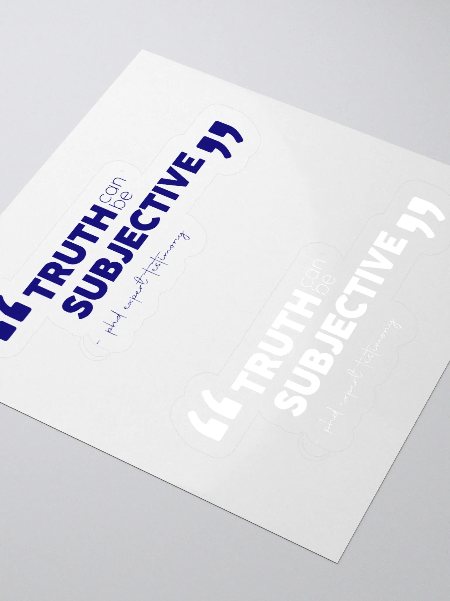 TRUTH can be subjective - sticker product image (3)