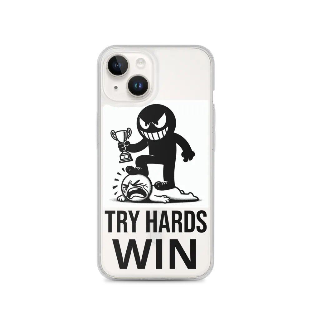 TRY HARDS WIN iPhone® MagSafe® Clear Case product image (4)