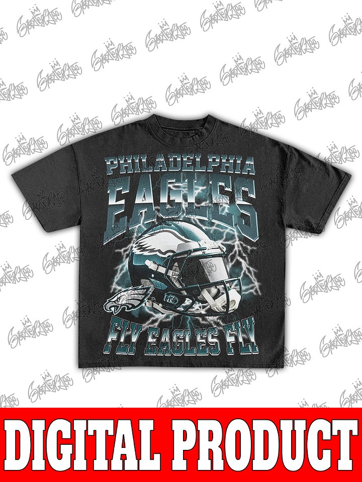 Philadelphia Eagles Vintage 90s Bootleg Graphic Design product image (1)