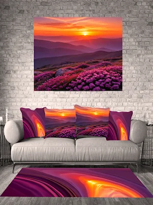 Sunset Rhythm - Chenille Rug product image (2)